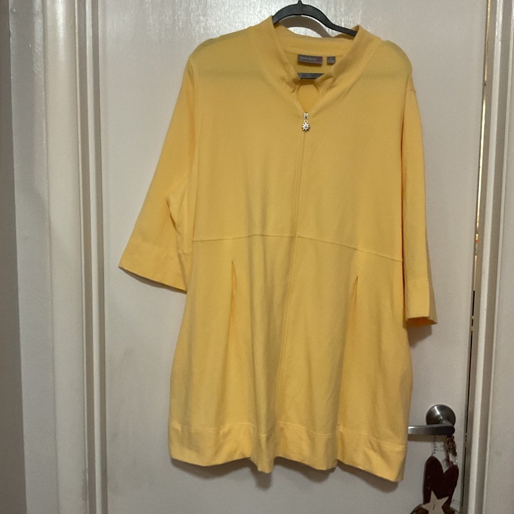 Mellow Yellow…Sport Savvy casual jacket. 3x.Never worn.